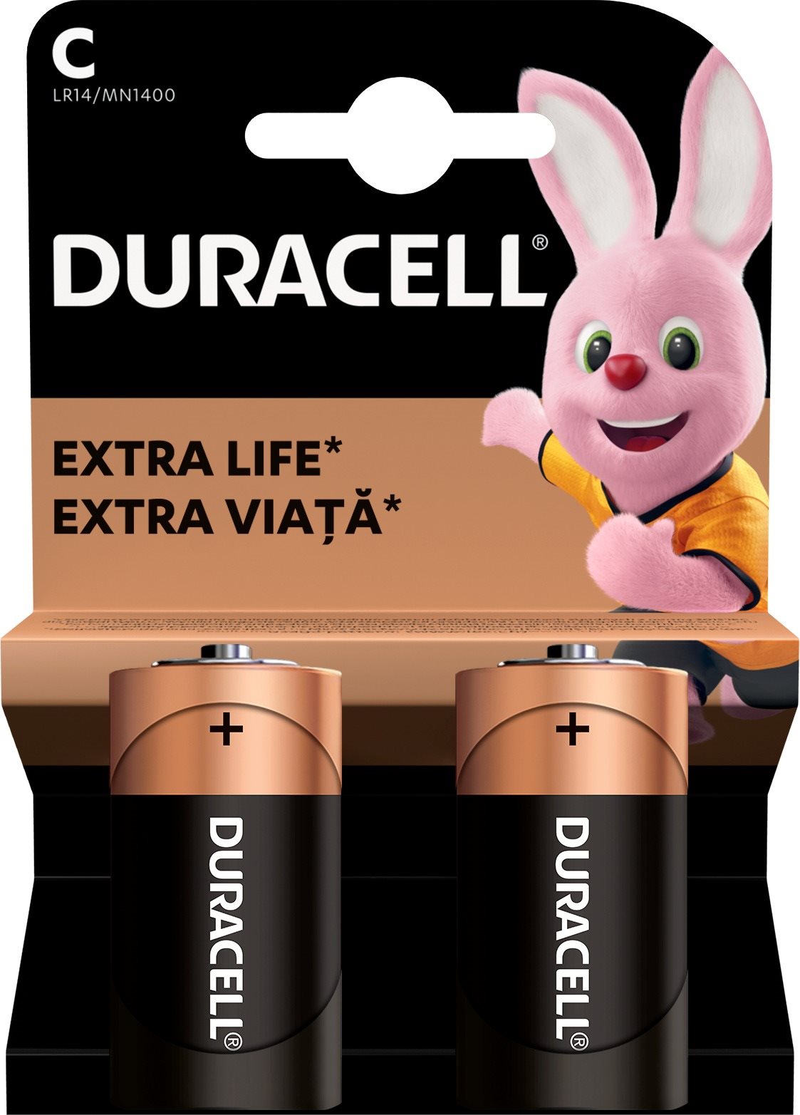 Duracell Basic Alkaline Batterie LR14 - 2 Stück Einwegbatterie