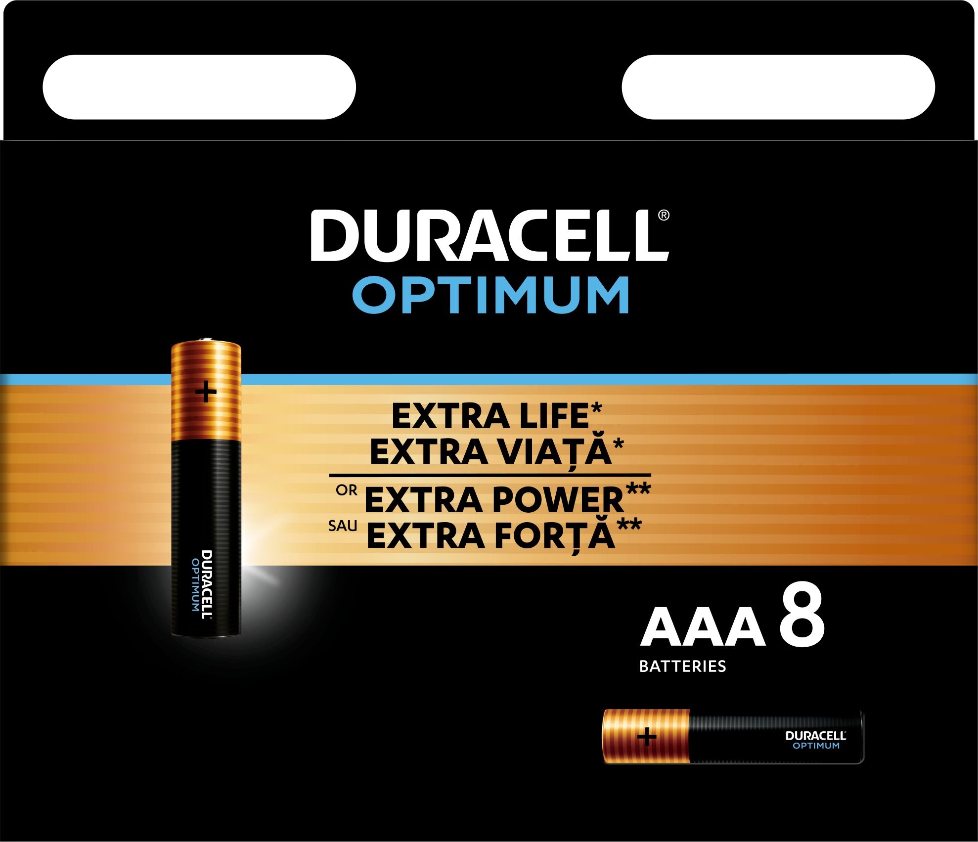 DURACELL Optimum alkalická batéria mikrotužková AAA 8 ks...