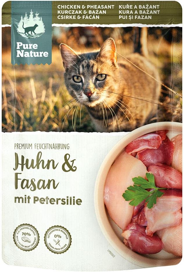 Pure Nature Cat Adult vrecko Kurča a Bažant 85 g Kapsička pre mačky