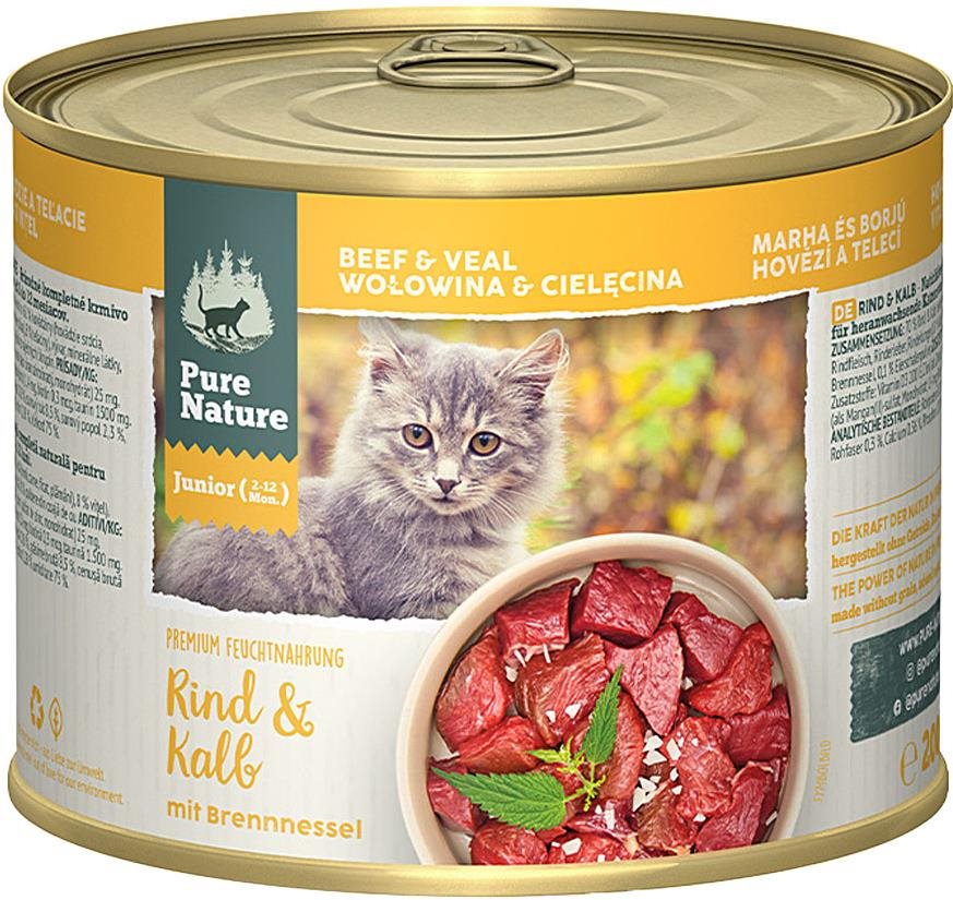 Pure Nature Cat Junior konzerva Hovädzie a Teľacie 200 g Konzerva...