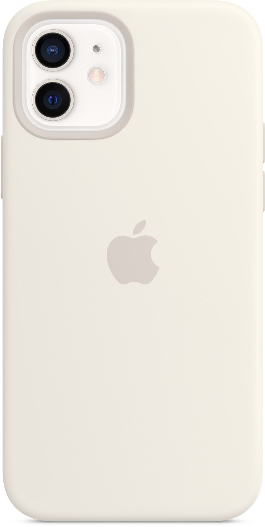 Apple iPhone 12 und 12 Pro Silikonhülle mit MagSafe White Handyhülle