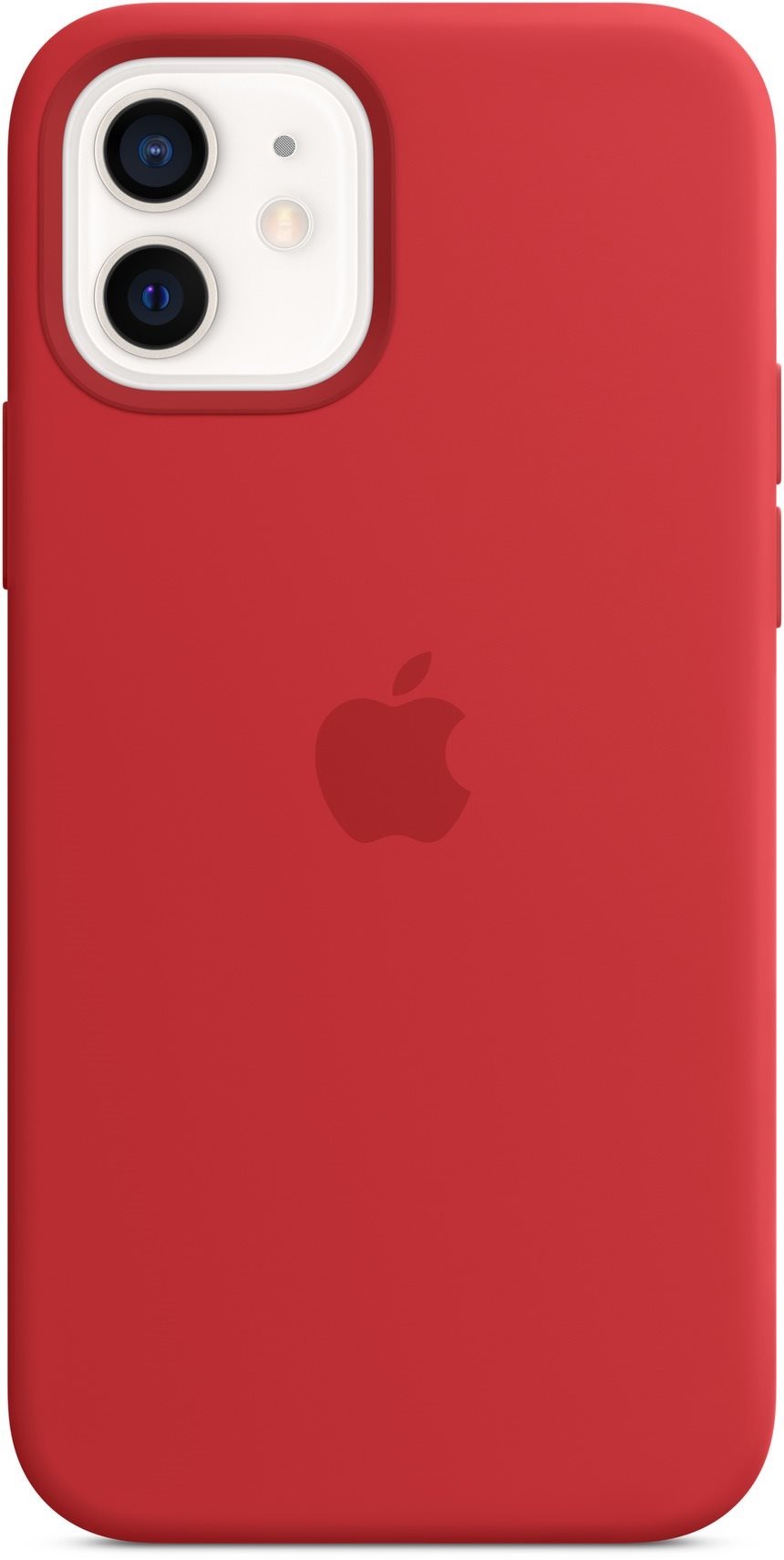 Apple iPhone 12 and 12 Pro Silicone Case with MagSafe, Red Phone...