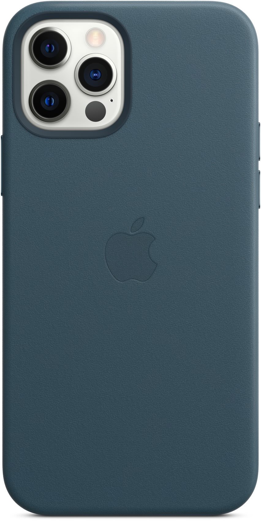 Apple iPhone 12 and 12 Pro Leather Case with MagSafe, Baltic Blue...