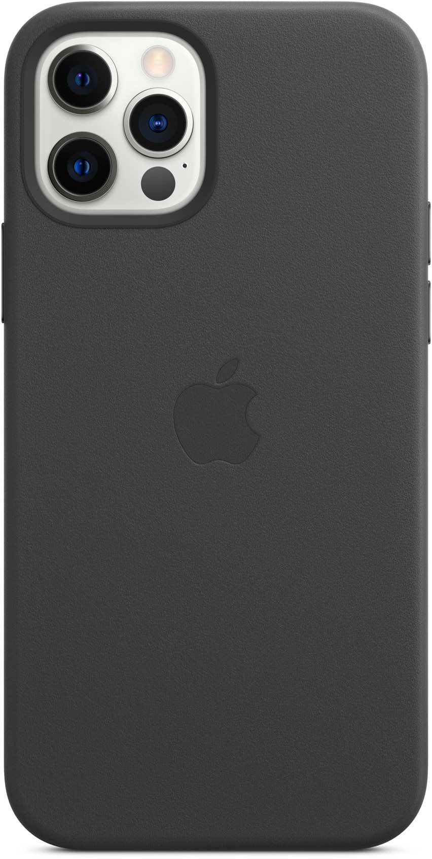 Apple iPhone 12 and 12 Pro Leather Case with MagSafe, Black Phone...