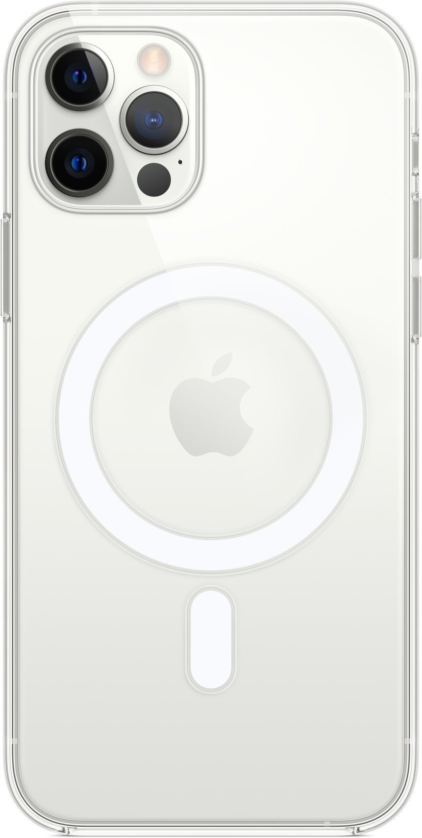 Apple iPhone 12 und 12 Pro Silikonhülle mit MagSafe - transparent...