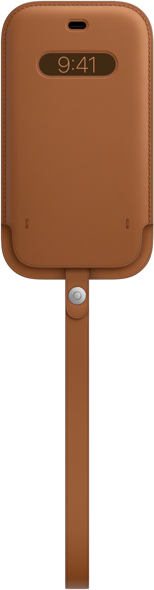 Apple iPhone Pro Max Leather Sleeve with MagSafe Saddle Brown Phone...