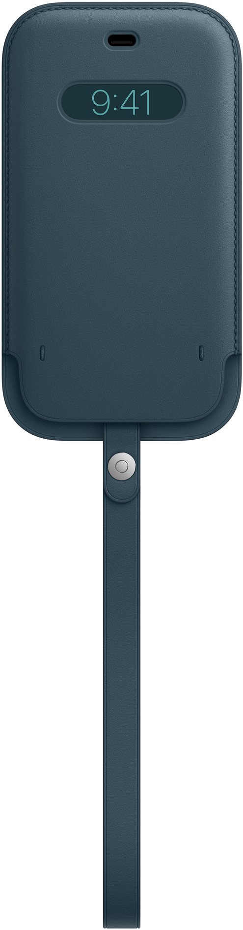 Apple iPhone 12 and 12 Pro Leather Sleeve with MagSafe Baltic Blue...