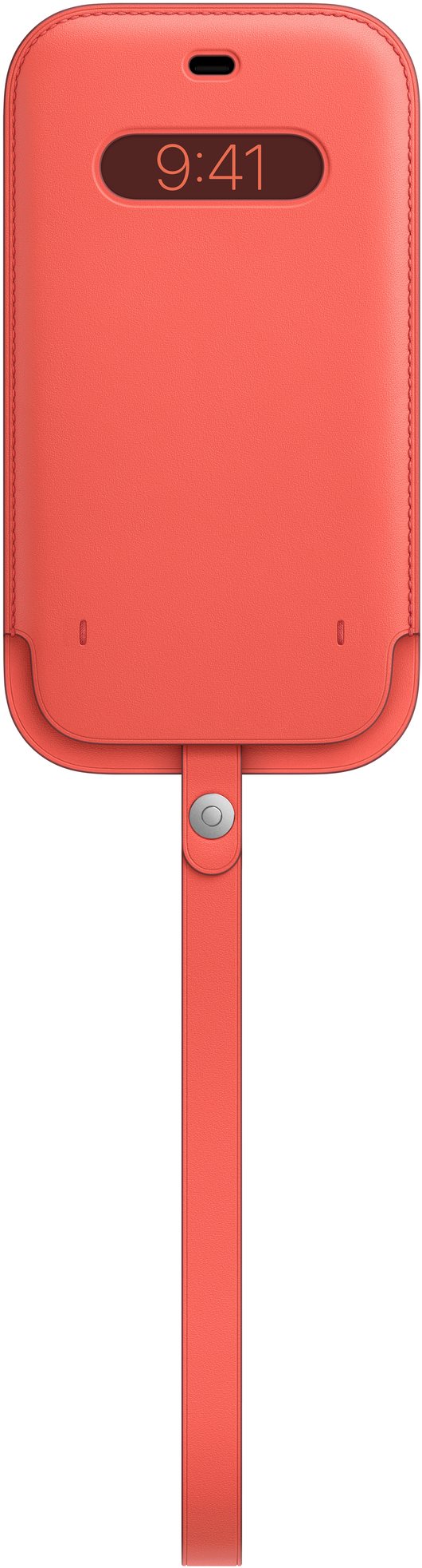 Apple iPhone 12 Pro Max Leather Sleeve with MagSafe Citrus Pink...