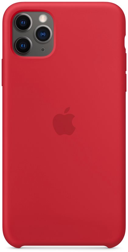 Apple iPhone 11 Pro Max Silicone Cover, RED Phone Cover