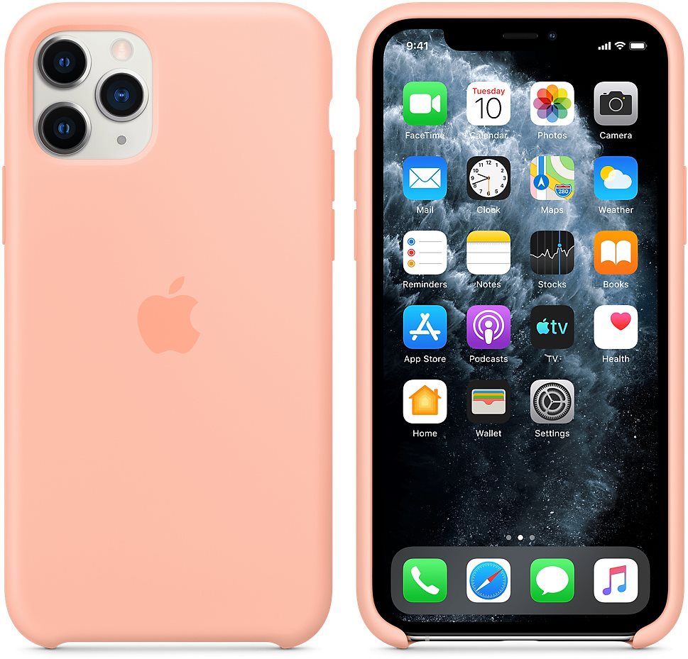 Apple iPhone 11 Pro Coque en silicone pamplemousse Coque de...