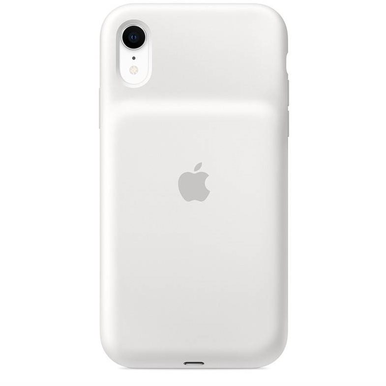 iPhone XR Smart Battery Case, White Phone Cover
