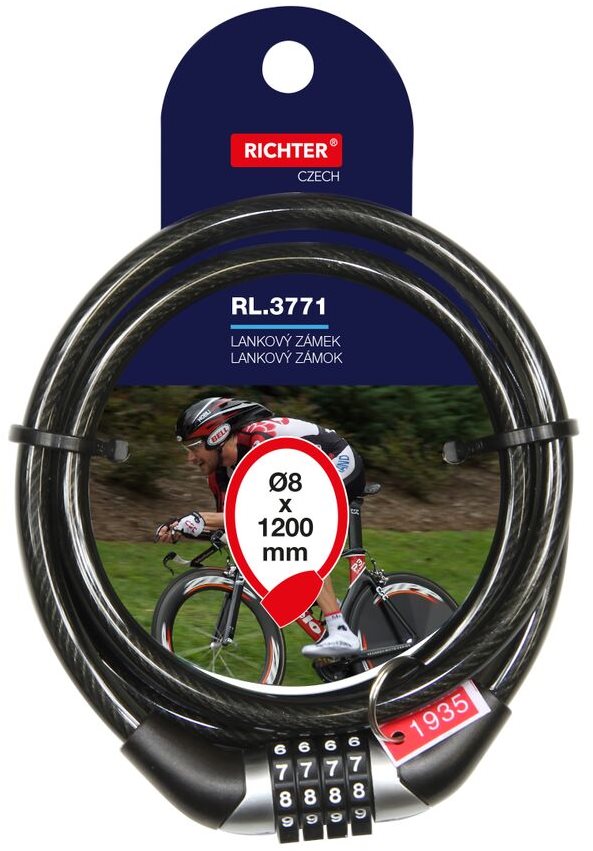 Richter Czech RL.3771.8x1200.CRN Zámok na bicykel