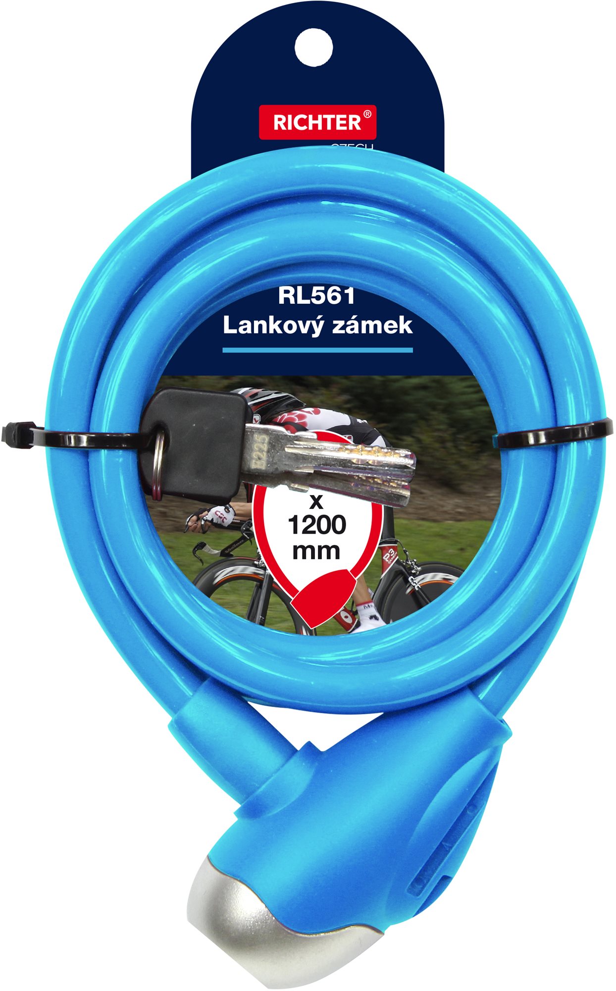 Richter Czech RL.561.10×1200.MOD Zámok na bicykel