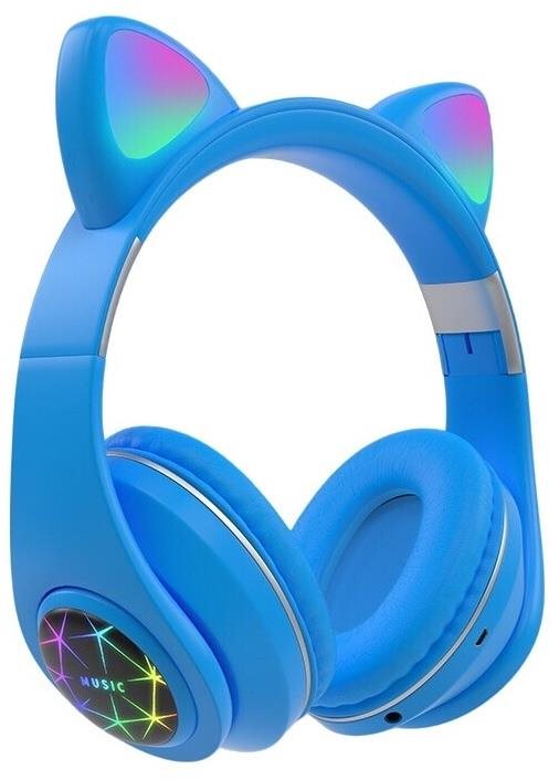 Oxe Bluetooth detské slúchadlá s uškami modrá Bezdrôtové slúchadlá