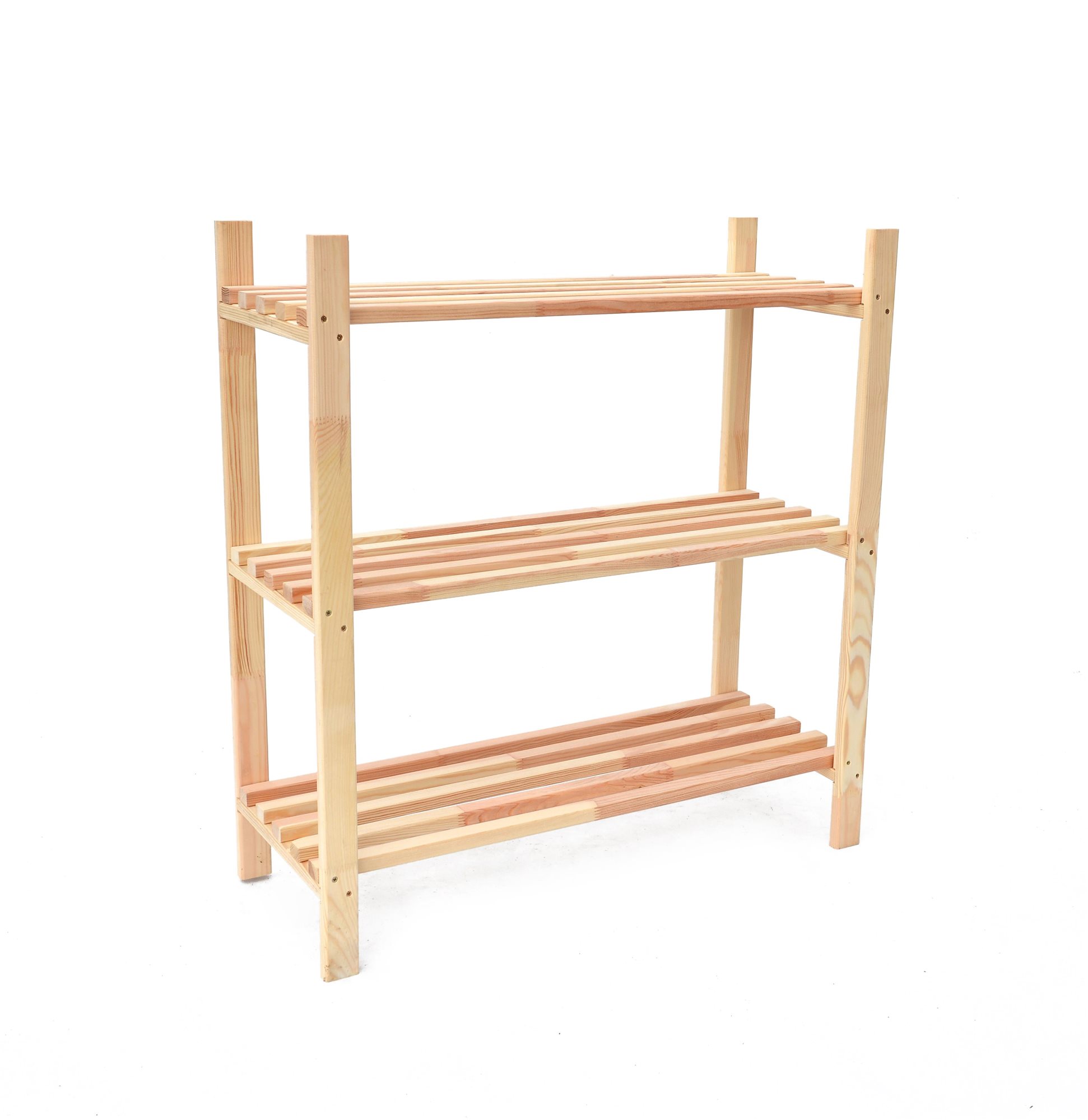 ROJAPLAST - fa, 3 polc, 75 × 30 × 80cm Polc
