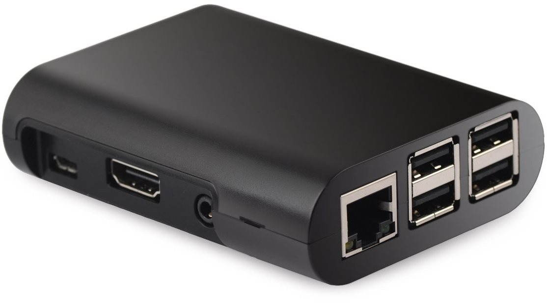RASPBERRY Pi čierne Puzdro na minipočítač