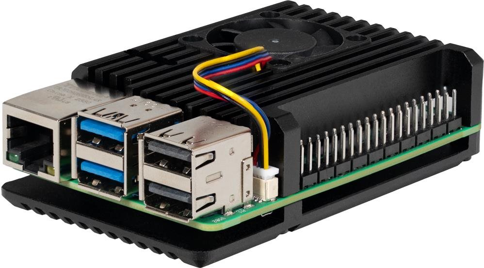 JOY-IT RASPBERRY PI Case Armor Fan for Raspberry Pi 5 Mini...