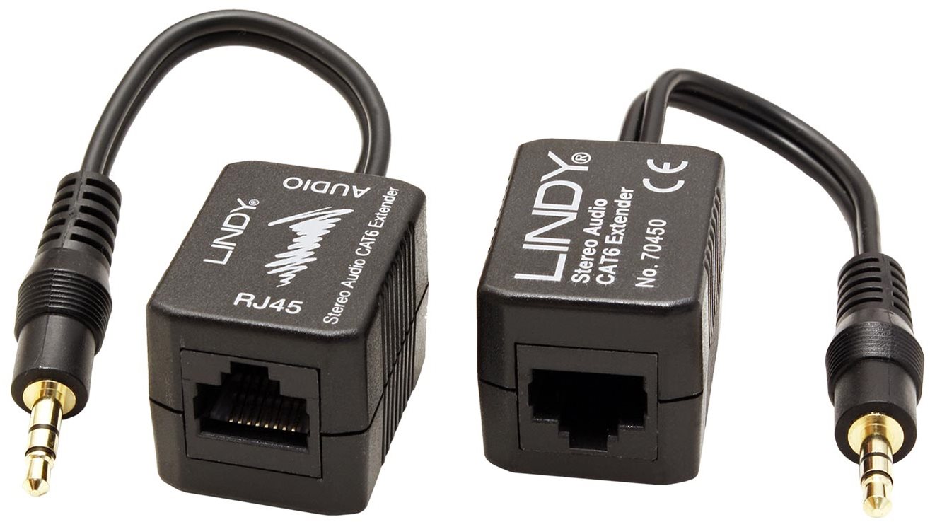 OEM Audio Extender via TP, 3.5mm Stereo Jack, 100m Booster