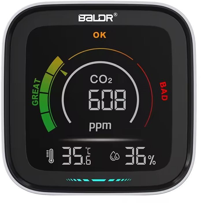 RAINPOINT Smart CO2 monitor Luftqualitätsmesser