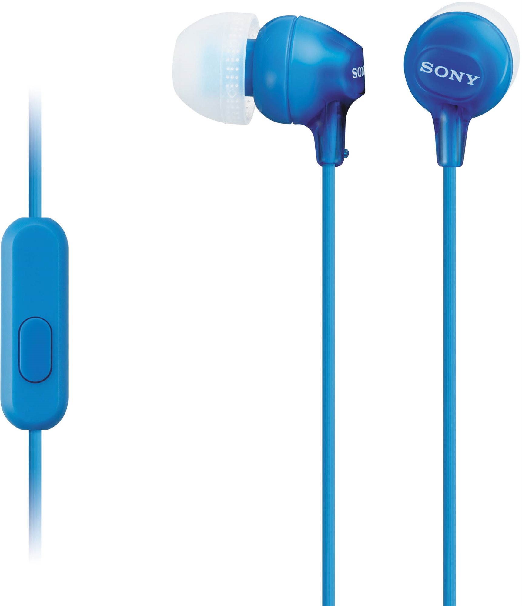Sony MDR-EX15AP Blue Headphones
