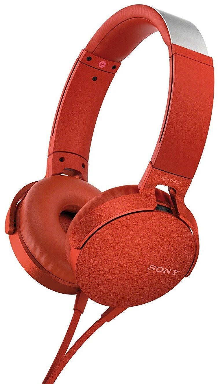 Sony MDR-XB550AP red Headphones
