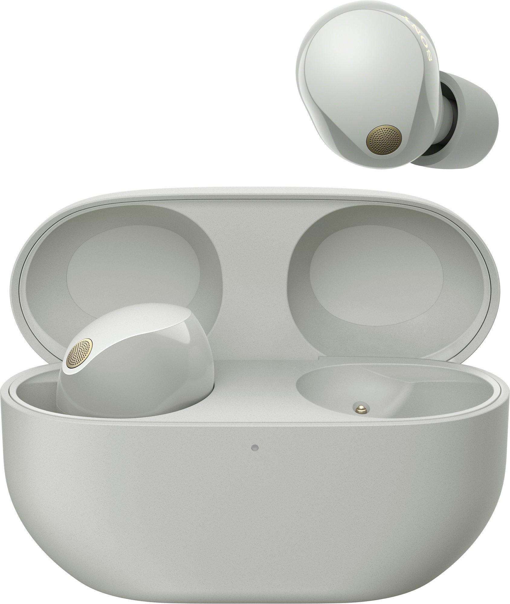 Sony Noise Cancelling WF-1000XM5, strieborné Bezdrôtové slúchadlá