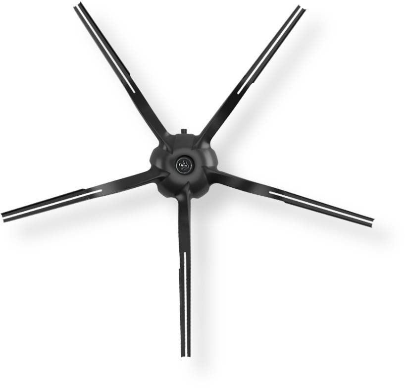 Roborock Oldalsó kefe - fekete - 2 db Porszívó tartozék