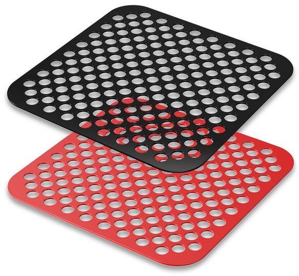 Rohnson AF03 Silikonmatte 20 × 20 cm 2 Stück 5-8 l Fritteusen-Zubehör