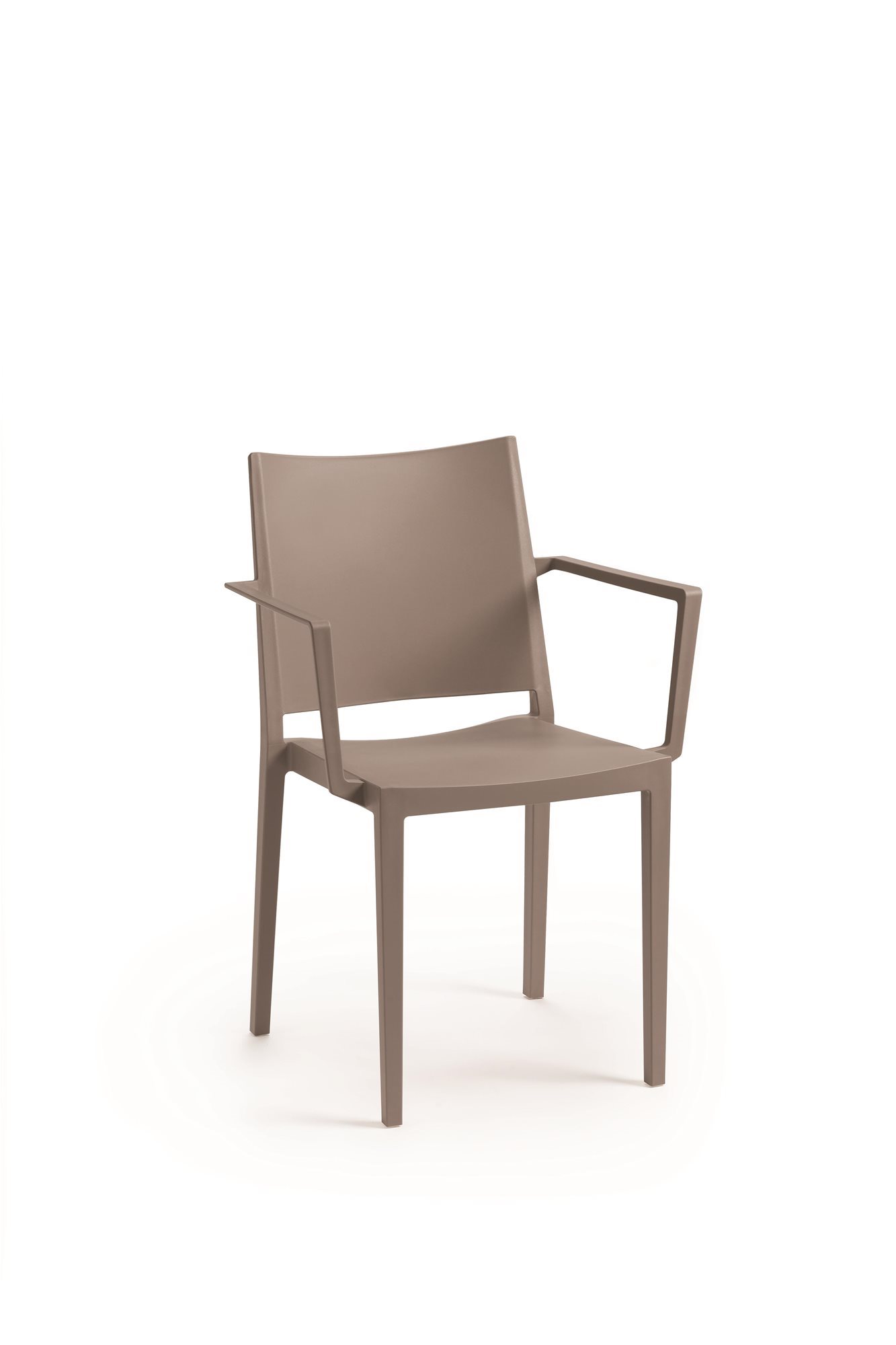 ROJAPLAST Stolička záhradná MOSK ARMCHAIR, taupe Záhradná stolička
