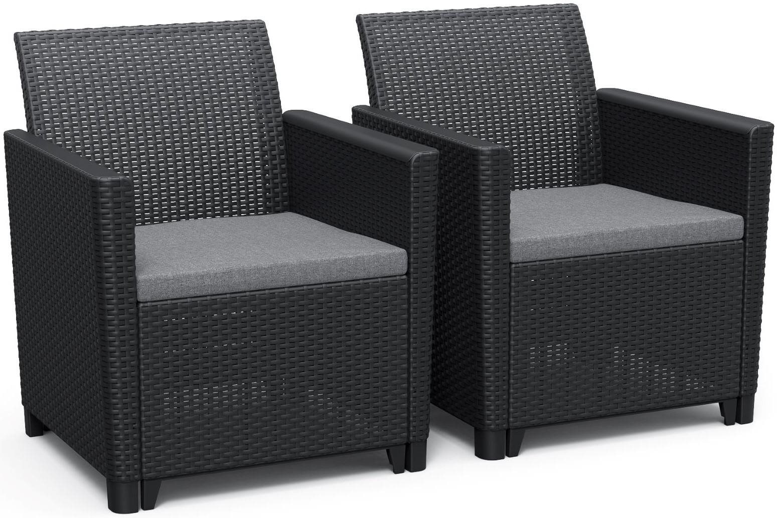KETER CLAIRE DUO, grafit, 2db Kerti fotel