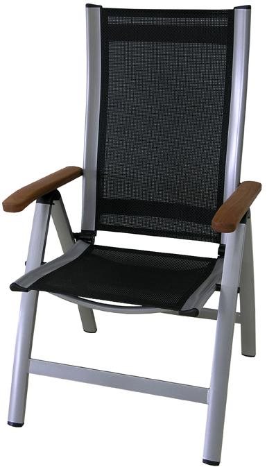 SUN GARDEN ASS COMFORT kerti fotel, ezüst/fekete Kerti fotel
