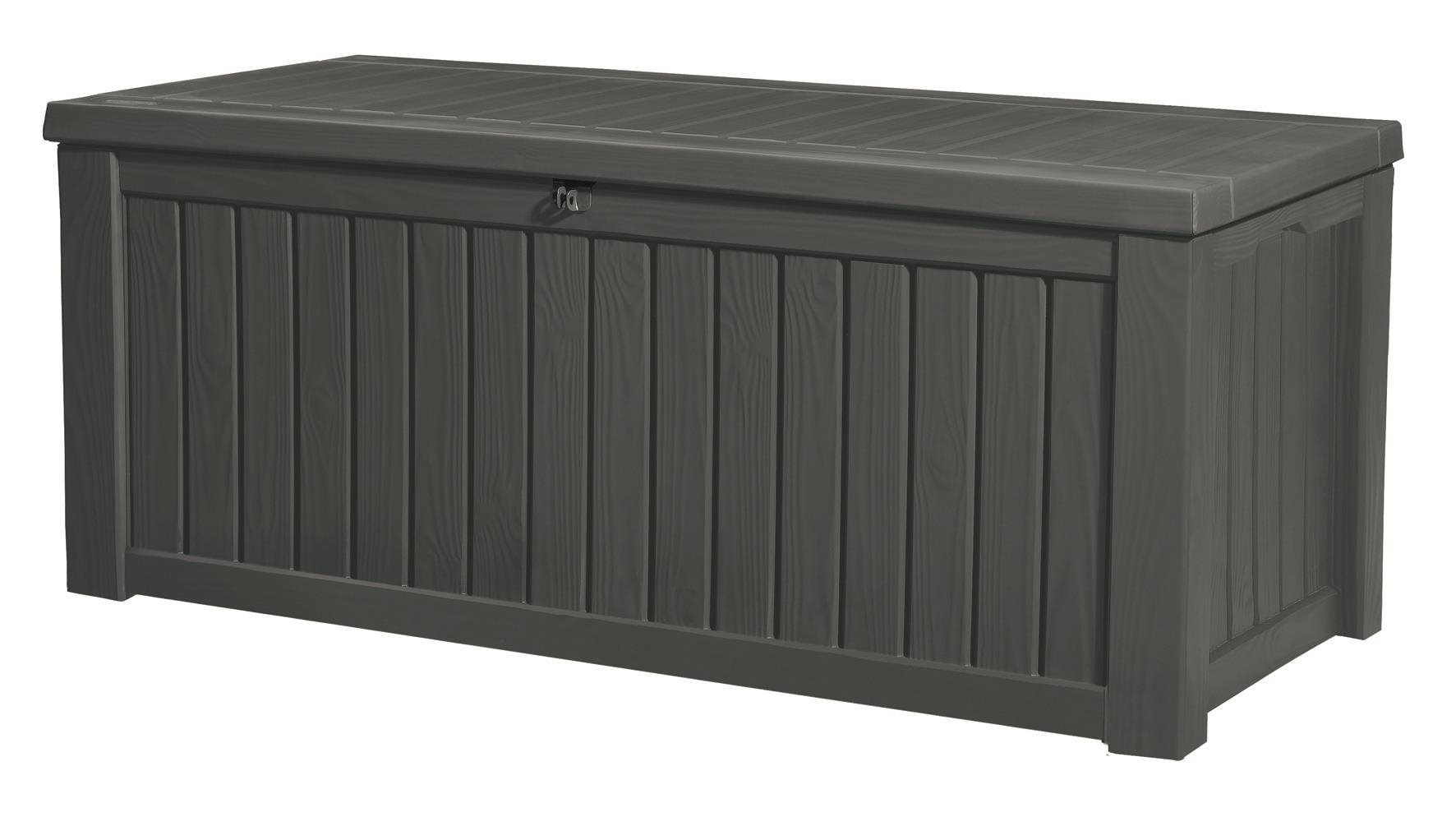 KETER Záhradný úložný box ROCKWOOD, grafit 570 l Záhradný úložný box