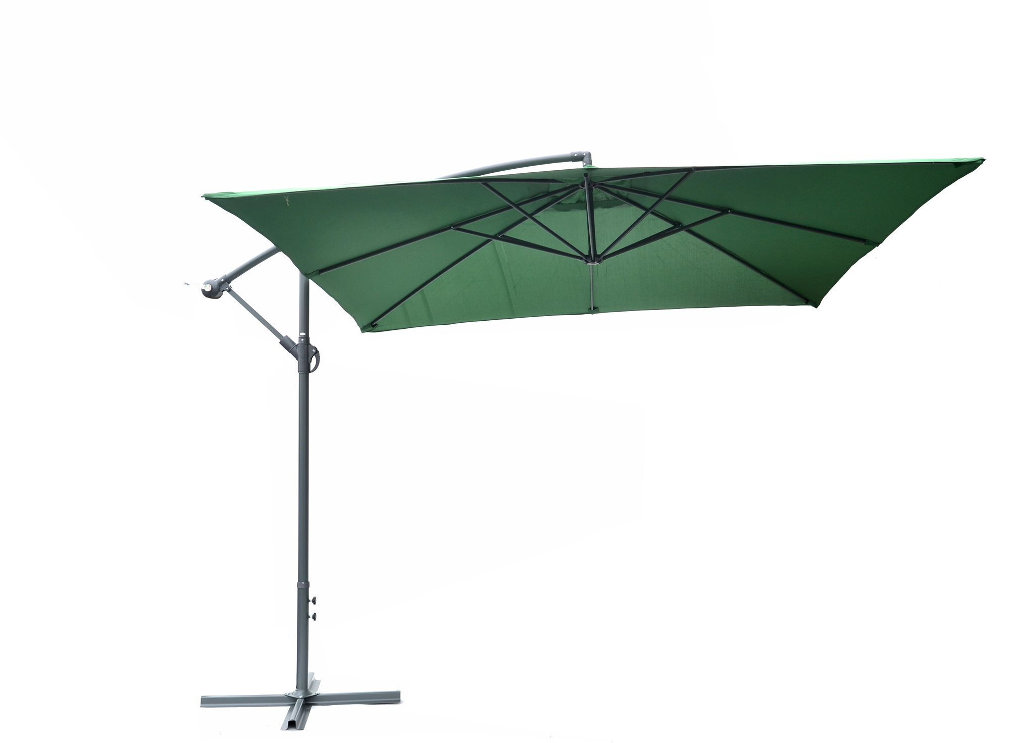 ROJAPLAST Slnečník záhradný 8080 bočný 270 × 270 cm zelený Slnečník