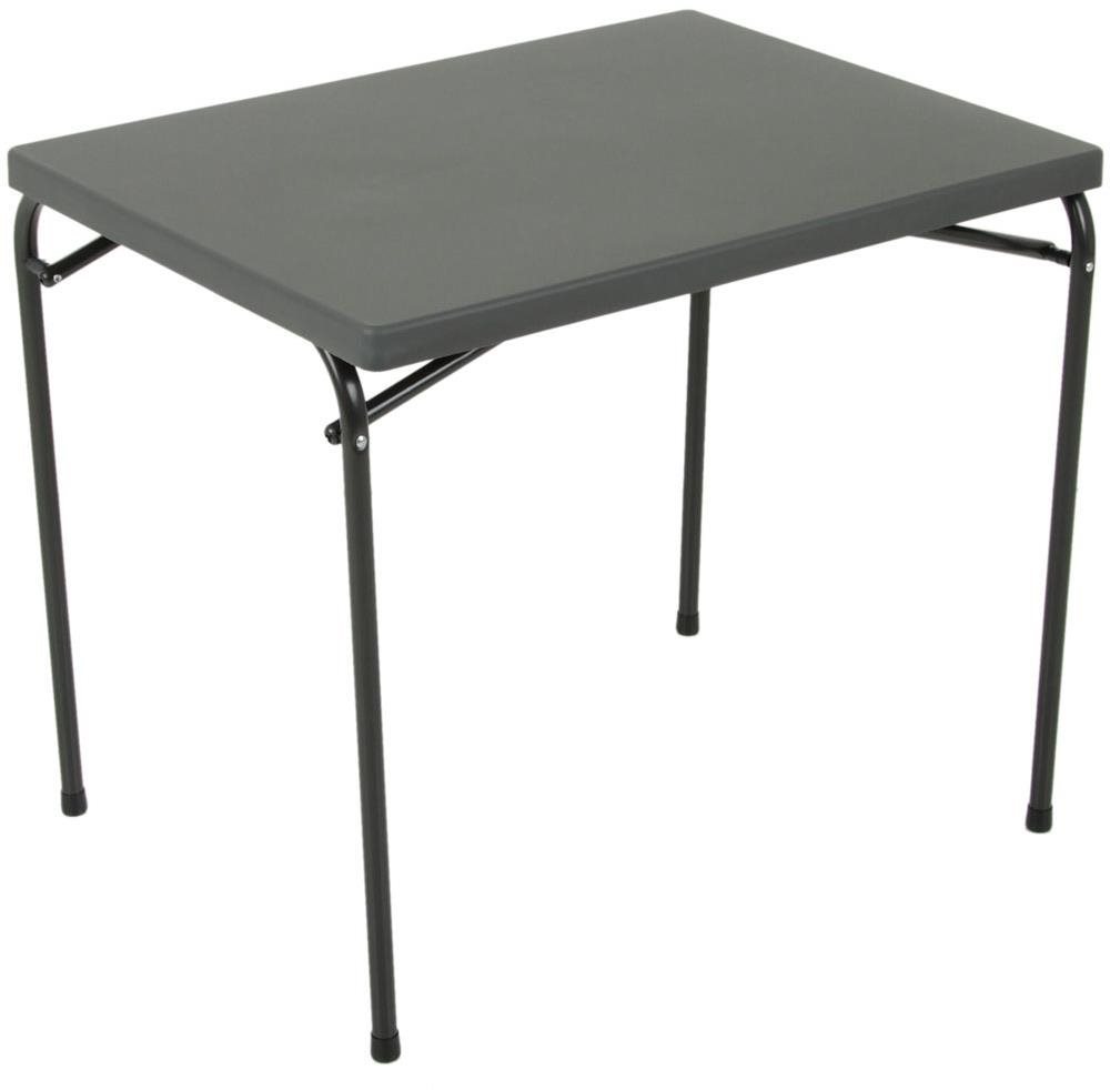 ROJAPLAST - Stôl záhradný kempingový, sivý, 80 cm Kempingový stôl