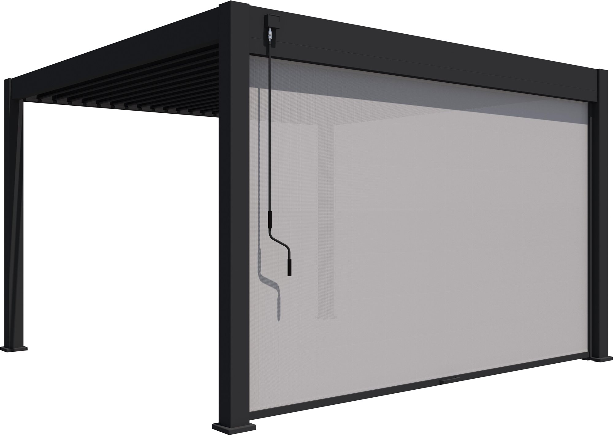 ROJAPLAST Zástěna pro bioklimatickou pergolu 4 m Pergola