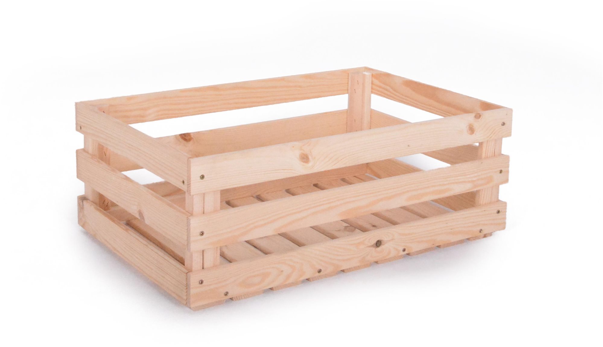 ROJAPLAST drevená debnička, 59 × 39 cm Úložný box
