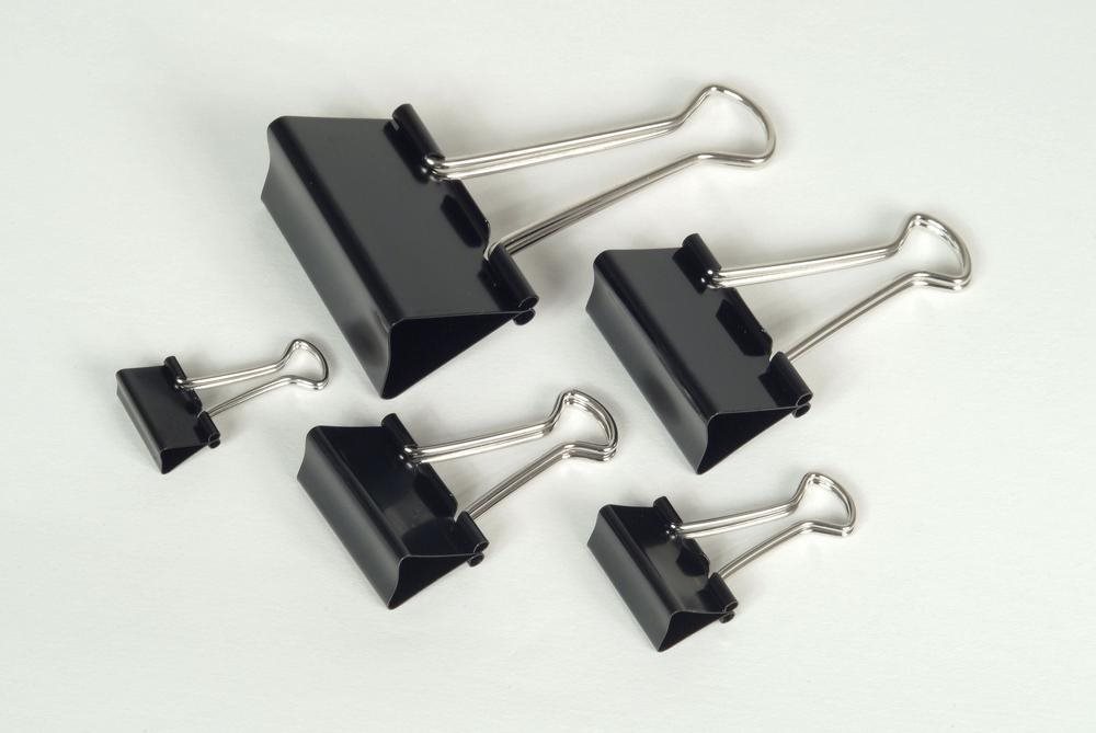 RON 420 41 mm čierny – balenie 12 ks  Binder clip