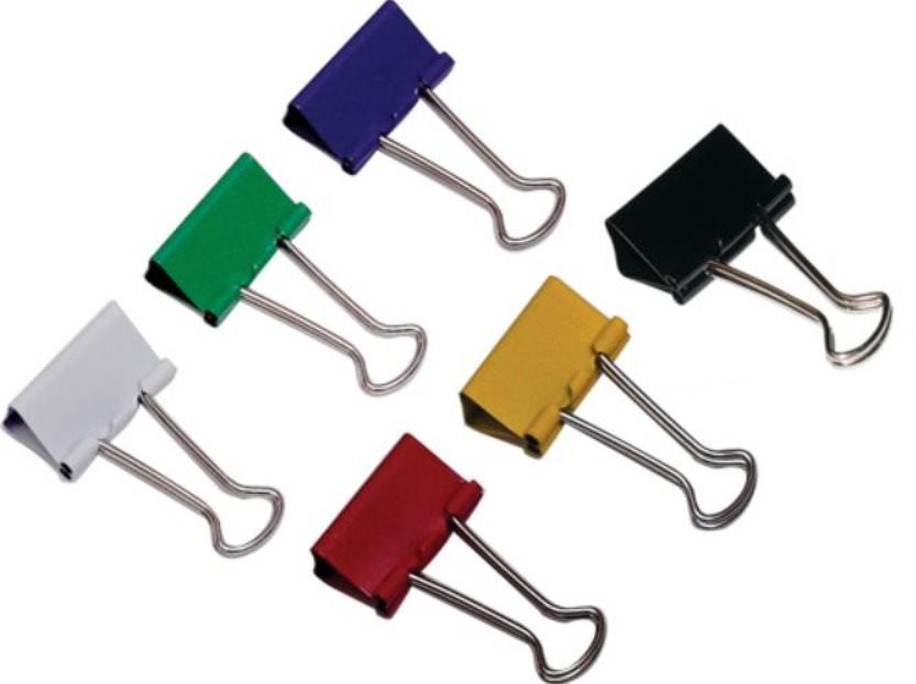 RON 421 19 mm farebný – balenie 12 ks  Binder clip