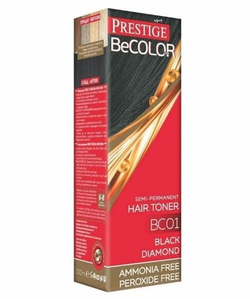 Prestige Be Color Semi-permanentný BC01 Čierny diamant 100 ml Farba...
