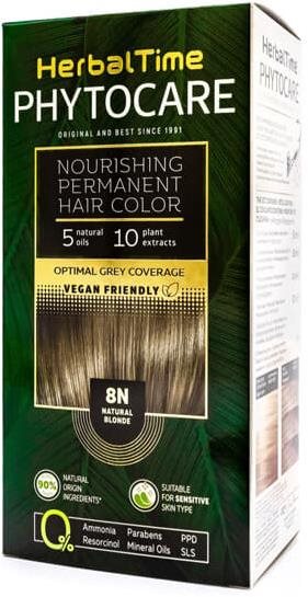 HERBAL TIME Phytocare 90 % natural Vegan 8N – natural blond Farba...