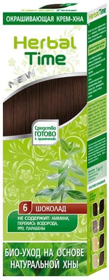 Herbal Time Henna prírodná farba na vlasy 6 Čokoláda 75 ml Henna na...