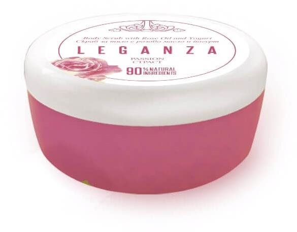 Leganza Cukrový telový peeling s ružovým olejom a jogurtom 200 ml...