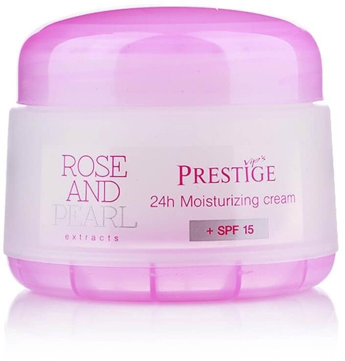 Prestige Rose a Perla hydratačný krém na tvár24 hodín s SPF15 50 ml...