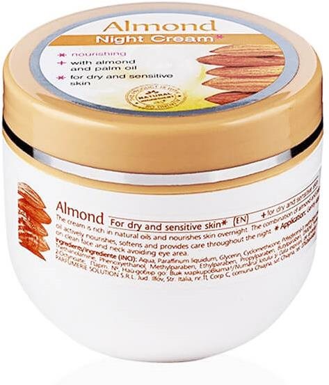 Almond Výživný nočný mandľový krém pre suchú a citlivú pleť 100 ml...