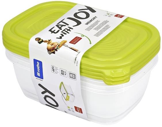 Rotho ételtároló készlet SUNSHINE 3x 1 L Ételtároló doboz szett
