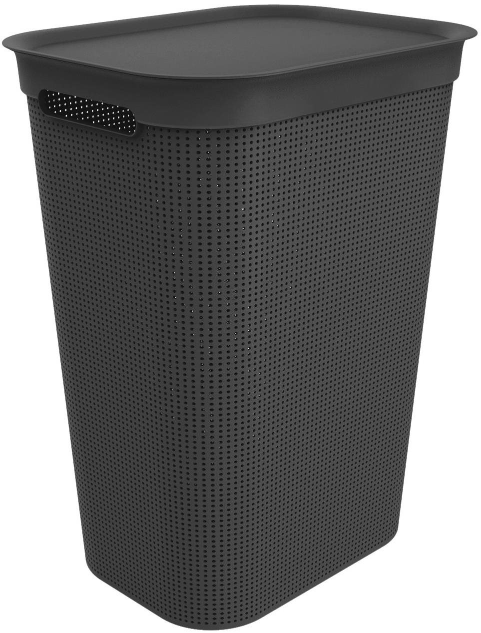 Rotho Brisen 50L - schwarz Wäschekorb