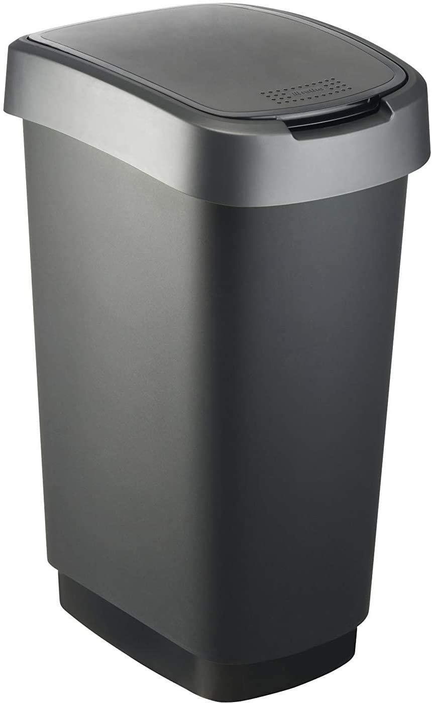 Rotho Szemetes swing 50 l TWIST - fekete Szemetes