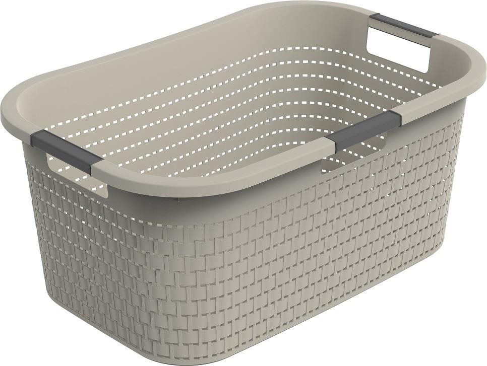 Rotho COUNTRY 40 l, cappuccino Ruháskosár