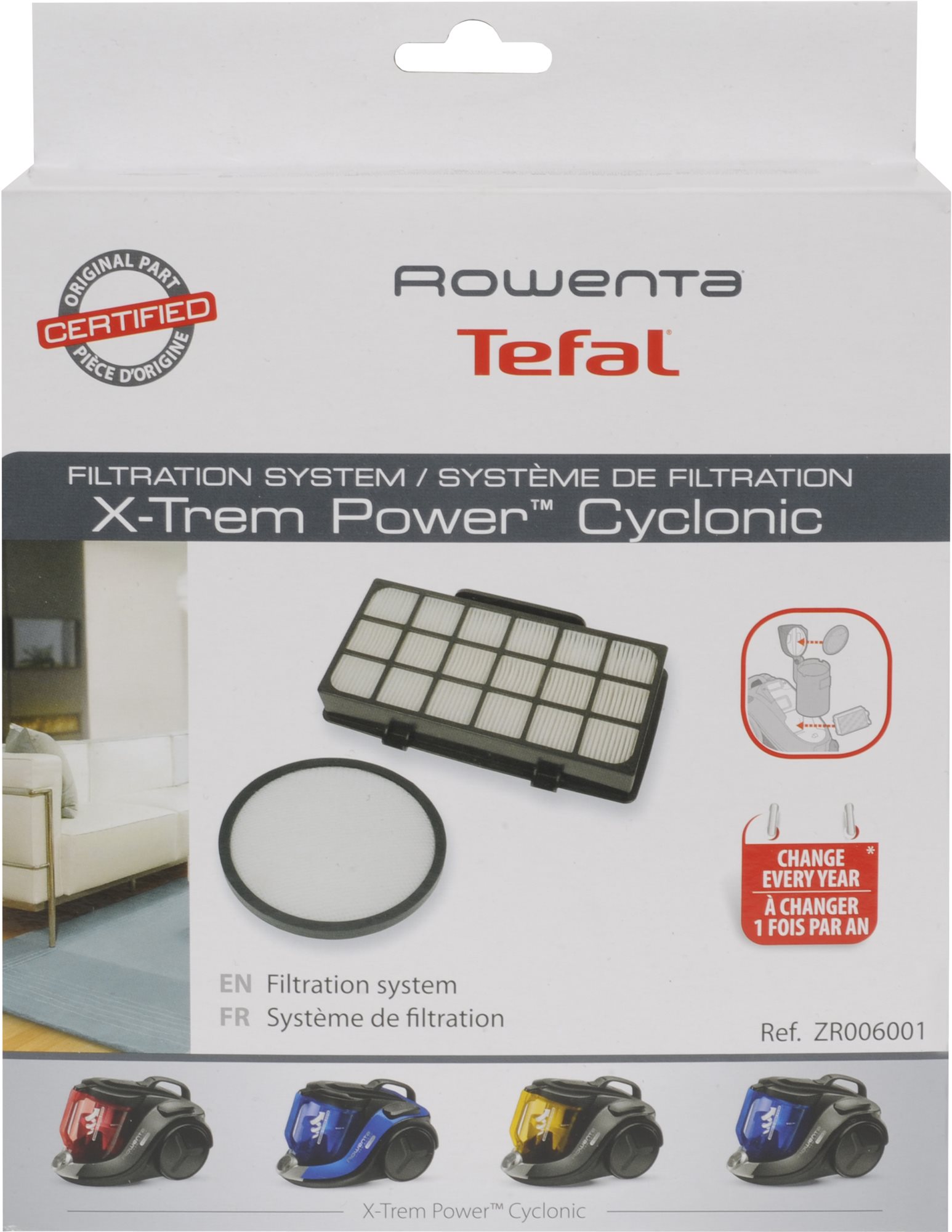 Rowenta ZR006001 Sada filtrov pre X-Trem Power Cyclonic RO69 a...