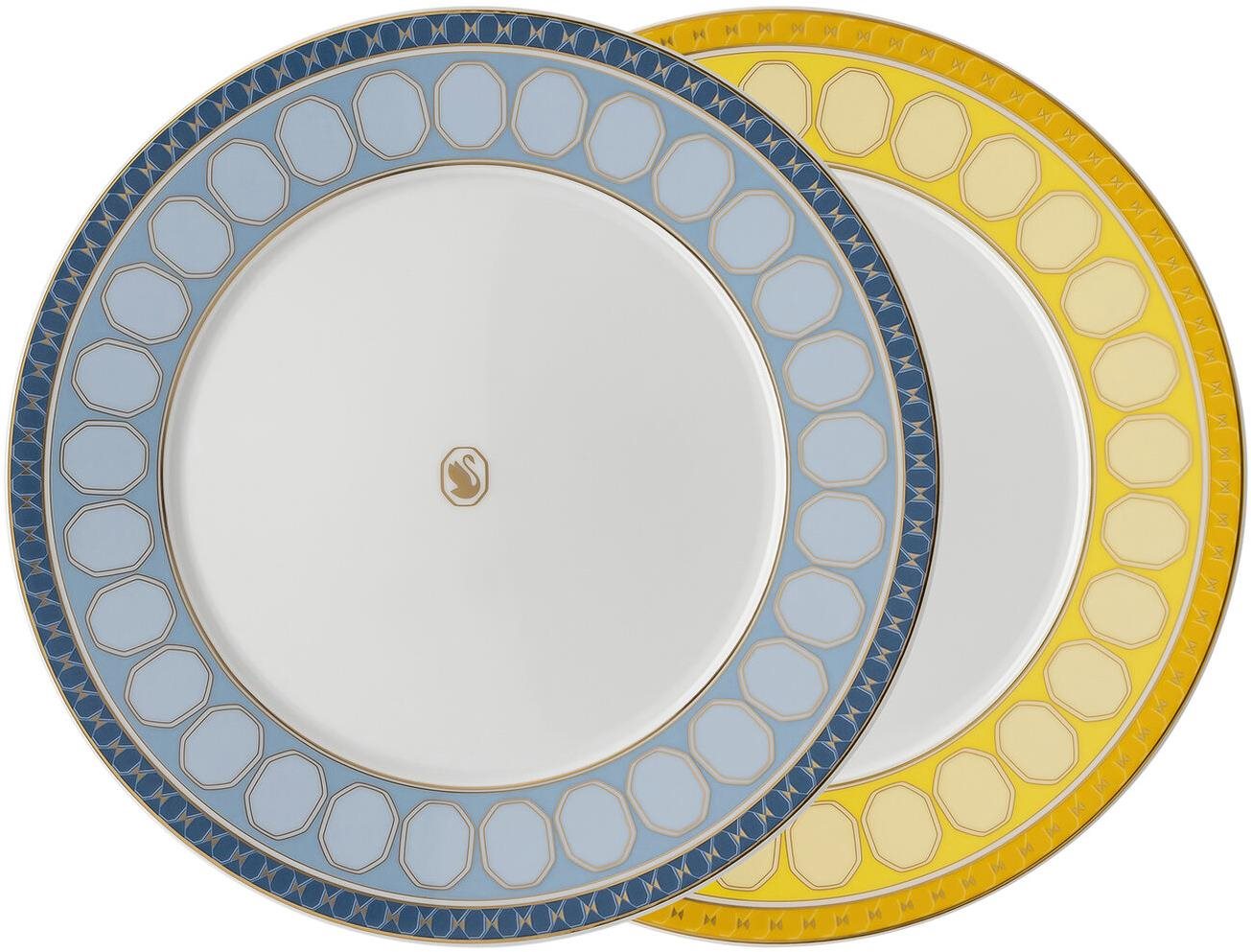 Rosenthal Swarovski Signum Azure + Jonquil  23 cm, 2 ks Súprava...